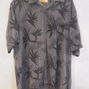 Tommy Bahama Charcoal Palm Print Shirt